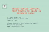 Transitioning Survival from Months to Years in Advanced Non-Small Cell Lung Cancer