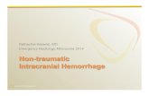 Imaging of Non-traumatic Intracranial Hemorrhage