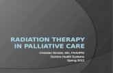 Radiation Therapy in Palliative Care Spring 2012