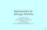 Approaches to Allergies