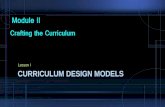 Curriculum designs model