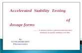 Accelerated stability studes
