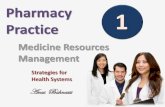 Pharmacy Practice: Lecture one: Medication Management Cycle Part One