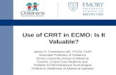 Use of CRRT in ECMO