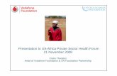 Presentation to US-Africa Private Sector Health Forum