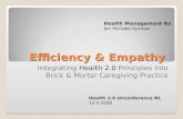 Health 2.0 NL Efficiency & Empathy