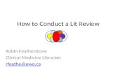 How to Conduct a Literature Search