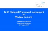 NHS National Framework Agreement for Medical Locums