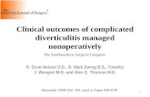 Clinical Outcomes Of Complicated Diverticulitis Managed Nonoperatively