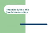 Pharmaceutics and biopharmaceutics