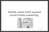 Some truth around social media marketing
