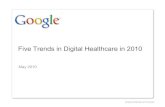 Five trends in digital healthcare in 2010
