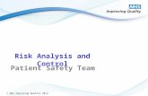 Risk analysis and control nhsiq 2014