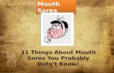 Info on mouth sores
