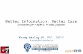 Better Information, Better Care -- Directions for Health IT in New Zealand