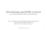 Developing openEHR EHRs - core functionalities