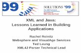 IBM Solutions '99 XML and Java: Lessons Learned
