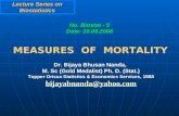 Measures of mortality
