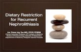 Dietary Restriction in Nephrolithiasis
