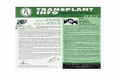 The Inaugural Issue of Transplant Info Newsletter-November 2002