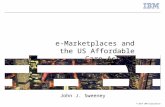 John Sweeney, Case study on e-Marketplaces and the US Affordable Care Act