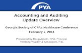 PYA Gives Healthcare Financial Professionals Overview of Latest News in Accounting and Auditing