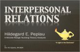 Teoria de Peplau. relaciones interpersonales