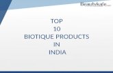 Top 10 Biotique Products