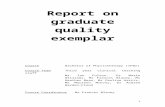 Report on Graduate Quality exemplar
