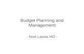 Budget planning and management