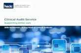 HSCIC: Clinical Audit Service