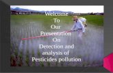 Detection and analysis of pesticides pollution