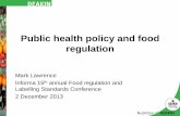 Mark Lawrence - Deakin University - Public health policy and food regulation