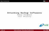 Attacking backup softwares