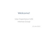 Intro to user experience UX