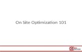 On site optimization 101