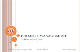 Project Management or how to herd cats