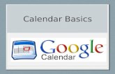 Google Calendar Basics