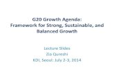 G20 Growth Agenda: Framework for Strong, Sustainable, and Balanced Growth