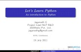Let’s Learn Python An introduction to Python