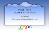 Must-Have Joomla Extensions by Ken Lyle
