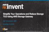 Storage TCO using AWS Storage Gateway, Amazon S3 and Amazon Glacier (STG202) | AWS re:Invent 2013