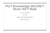 PUT Knowledge BUCKET Brain KEY Riak