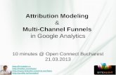 Attribution Modeling & Multi-Channel Funnels in Google Analytics