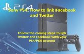 Sony PS4/PSN: How to connect with FACEBOOK and Twitter