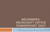 Microsoft Office PowerPoint 2007 - Lesson 1