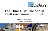 The third BIM: the social built environment model