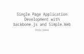 Single Page Application Development with backbone.js and Simple.Web