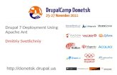 Drupal 7 Deployment Using Apache Ant. Dmitriy Svetlichniy.
