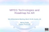 MPEG Technologies and roadmap for Augmented Reality